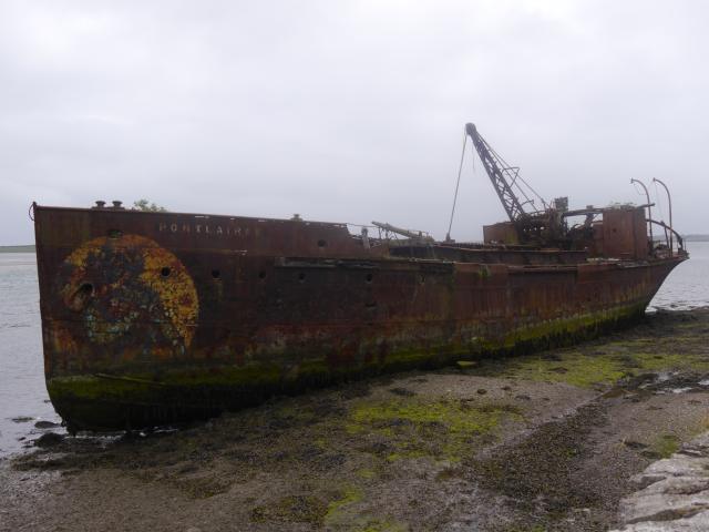 Un barco abandonado